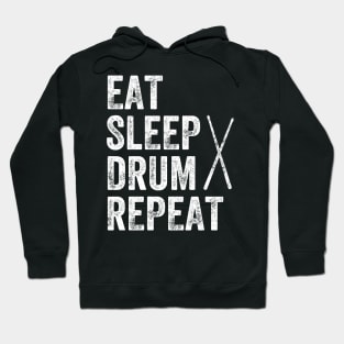 Eat sleep drum repeat Hoodie